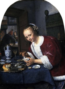 Jan Steen, Girl Salting Oysters, 1658-60
